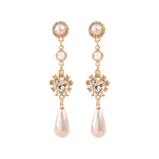 Sweet Temperament Women Pearl Earrings