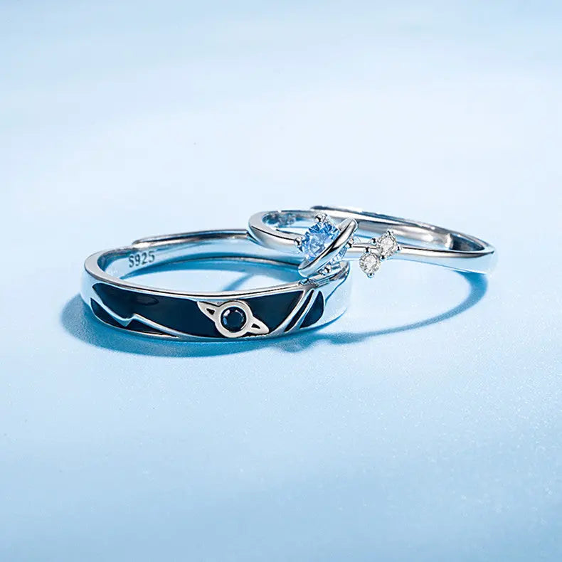 Dream Planet Couple Rings Set