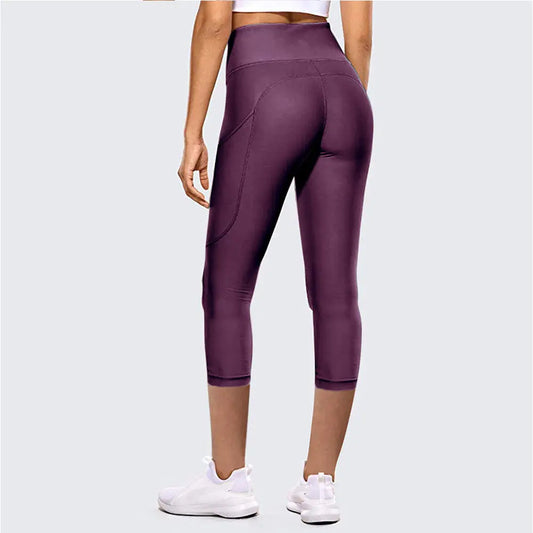 Capris de yoga taille haute rehaussant les hanches