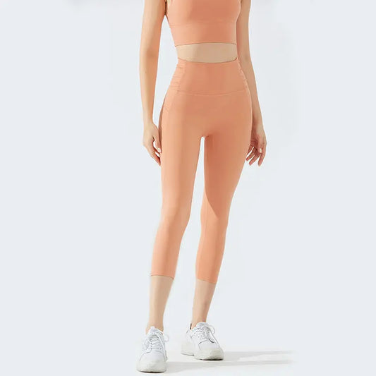 Pantalon de fitness nu taille haute