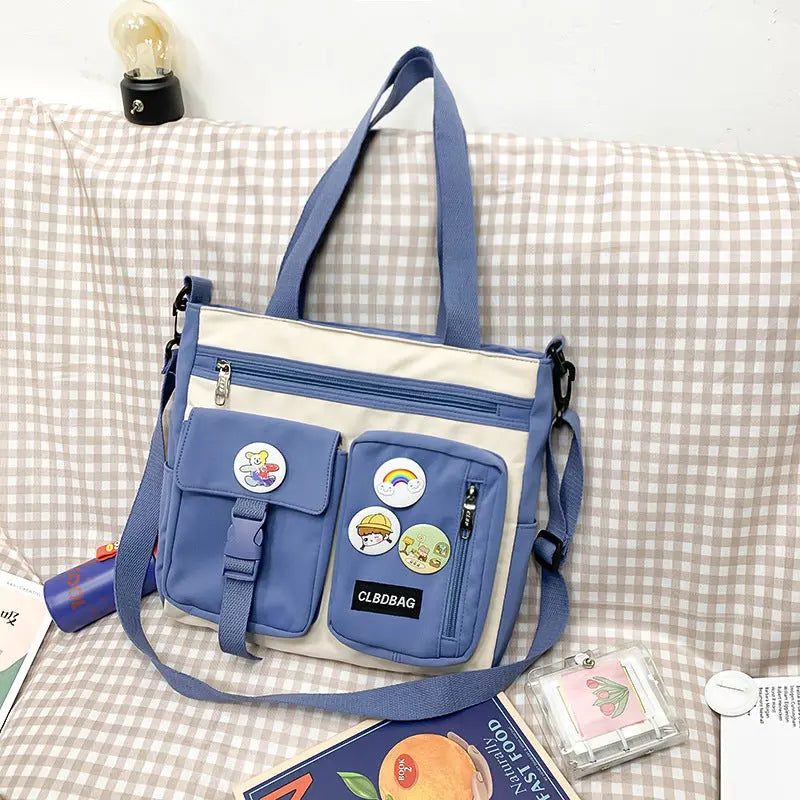 Sacs à bandoulière pour femmes de style japonais imperméables