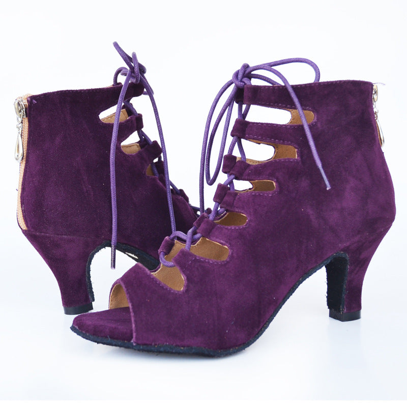 Chaussures de danse latine à talons hauts pour dames