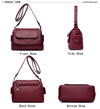 High-Quality Leather Crossbody Bag for Women