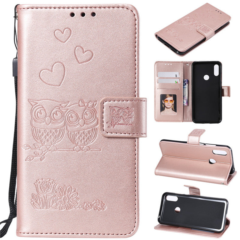 Handyhülle mit Eulenprägung