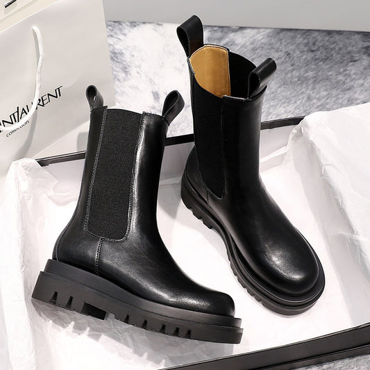 Martin-Stiefel aus Leder für Damen