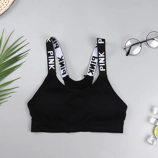 Soutien-gorge de sport rose féroce