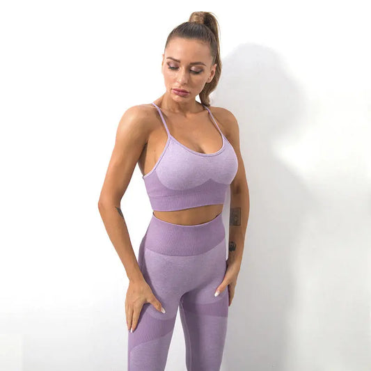 High-Elastic Sports Sling Bra & Tight Fitness Pants Set
