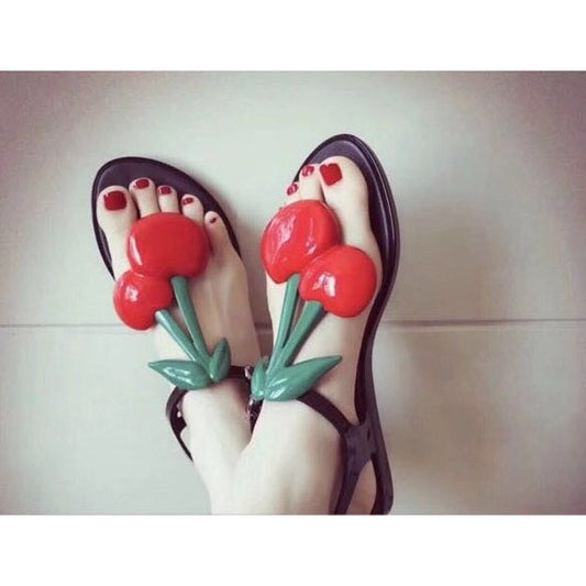 Cherry Jelly Flip Flops Strandsandalen