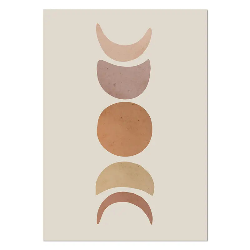 Serene Sunset Overlapping Canvases