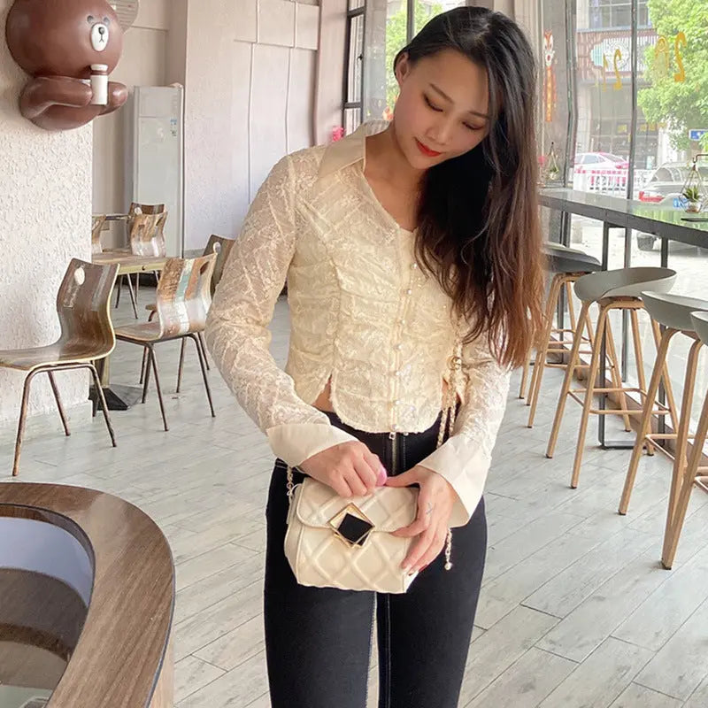 Leder-Umhängetasche für Damen