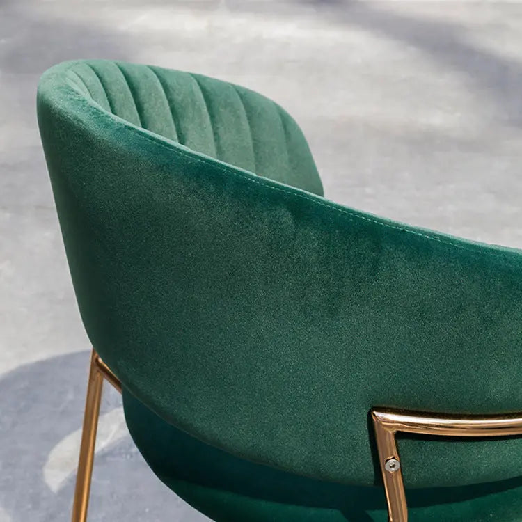 Chaise de maquillage/salle à manger dorée élégante