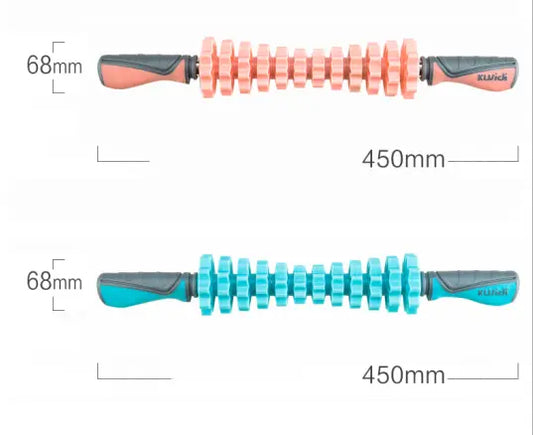 Forme de rouleau de masseur musculaire à 4 roues