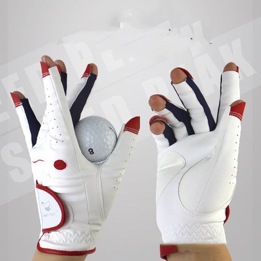 Gants sans doigts de golf en PU respirants