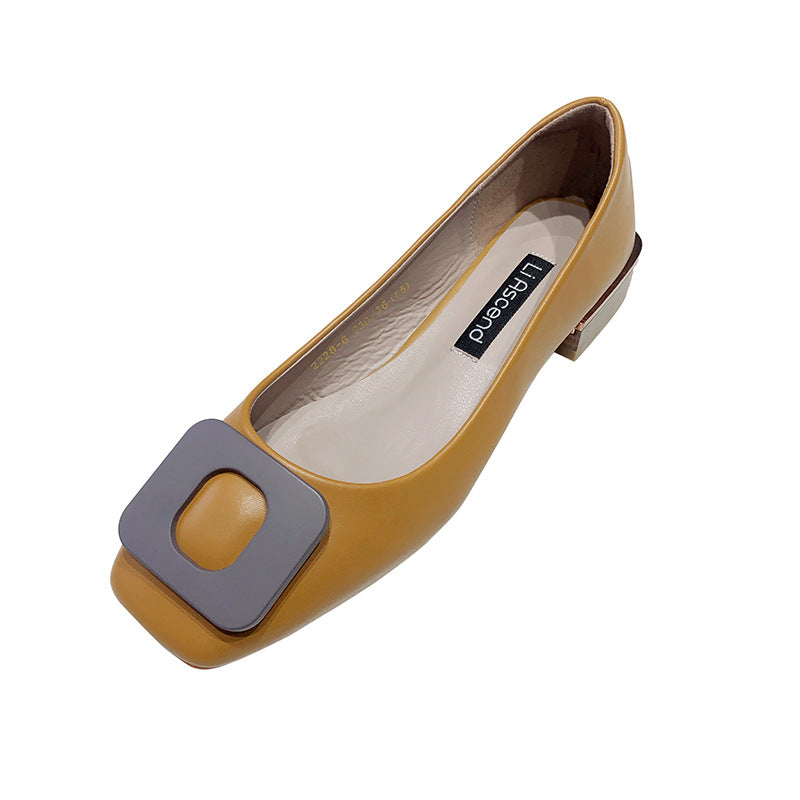 Lässige Schuhe mit dickem Absatz im koreanischen Stil