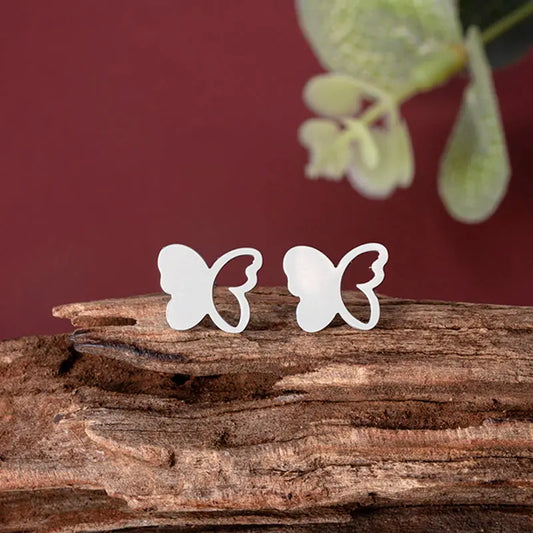 Women Hollow Wings Butterfly Stud Earrings
