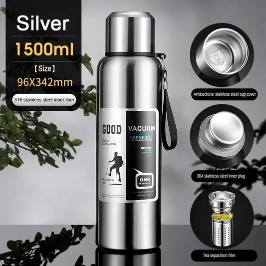 Cold Thermal, Insulated Water Bottle, Travel Mug, Flask Pot, Stainless Steel Water Bottle