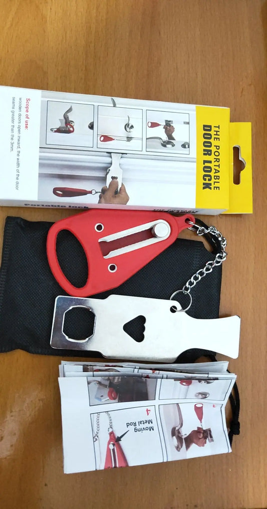 Manille de porte portable – Sécurisez n'importe quel espace en toute simplicité