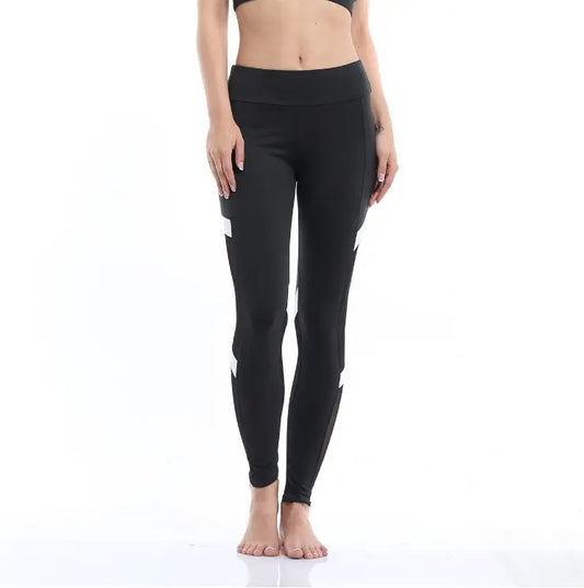 Leggings de yoga taille haute en maille