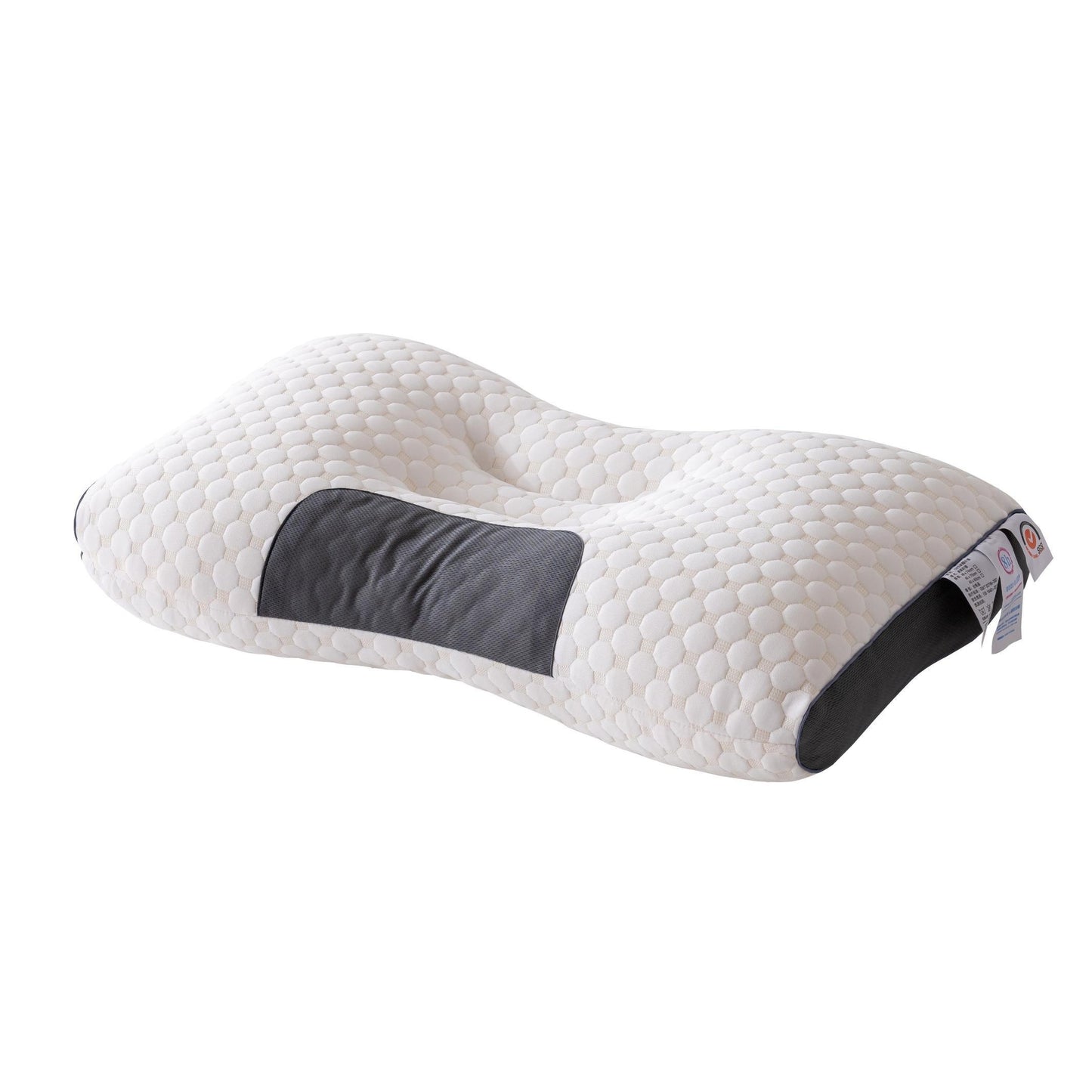 Oreiller de massage cervical tricoté Oreiller de soutien orthopédique ergonomique réglable pour le cou