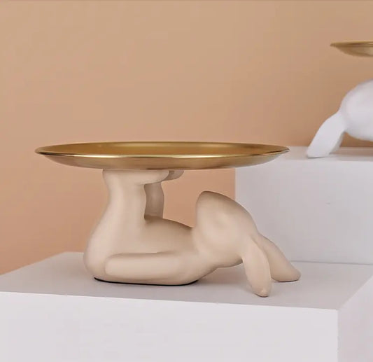 Ensemble de plateaux lapin élégant