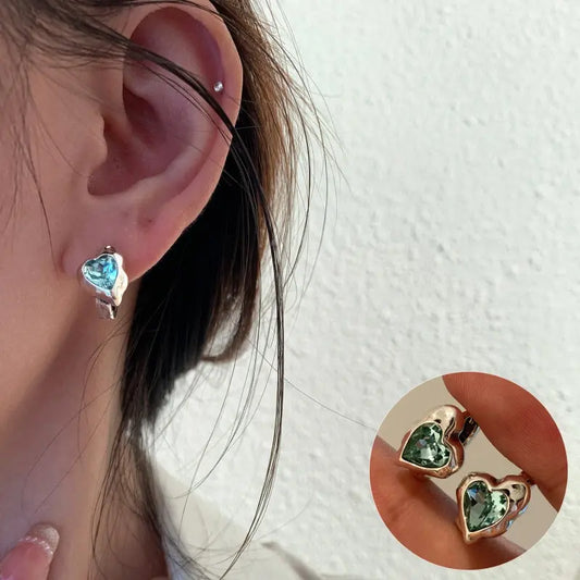 925 Silver Lava Stud Earrings: Expressive Personality Jewelry