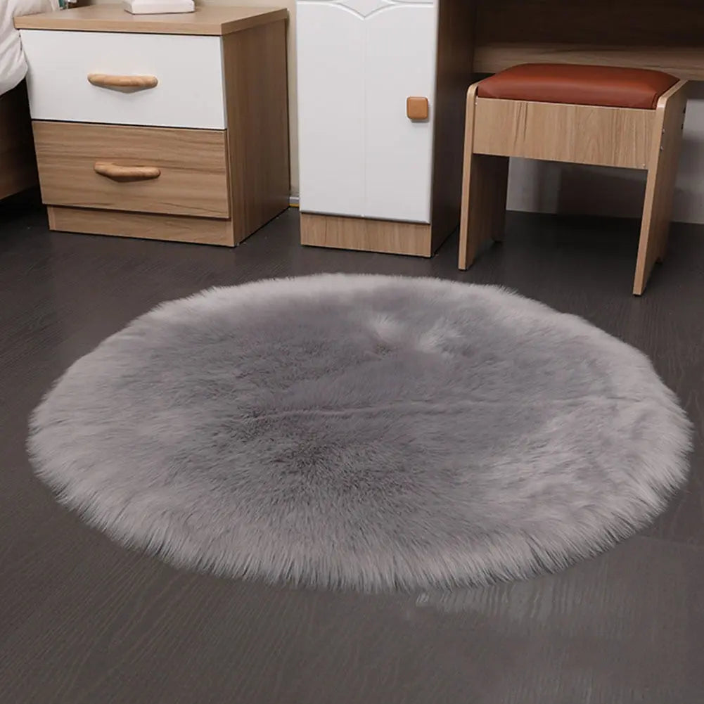 Cozy Faux Sheepskin Rug - White