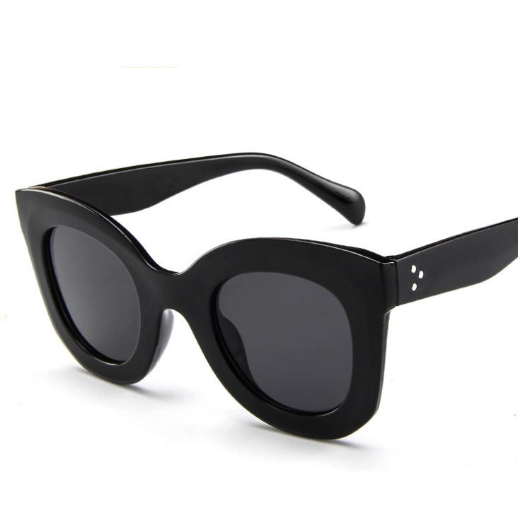 Polygonal Flat Lens Sunglasses