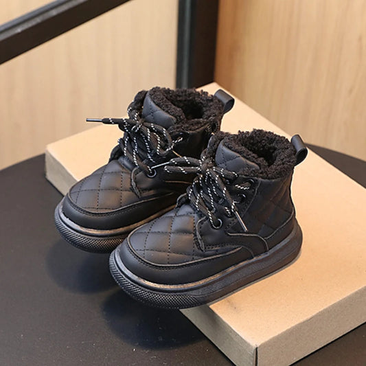 plaid baby girl & boy snow boots, baby plaid winter boots, toddler snow boots plaid, warm baby winter shoes, infant plaid snow boots, unisex baby snow boots, soft sole baby winter boots, cozy plaid boots for babies, baby boy plaid snow boots, baby girl plaid snow boots