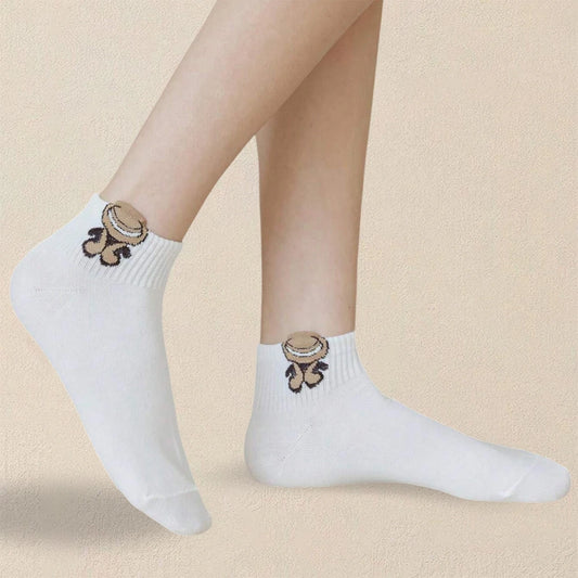 ankle socks, socks women, ankle socks women, bear socks, breathable socks, teddy bear socks, ankle womens socks, socks women's, short socks, women's stockings, stockings women