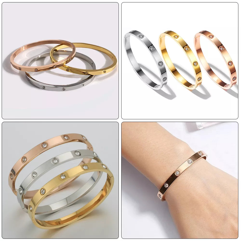 Women's Titanium Stainless Steel Bracelet