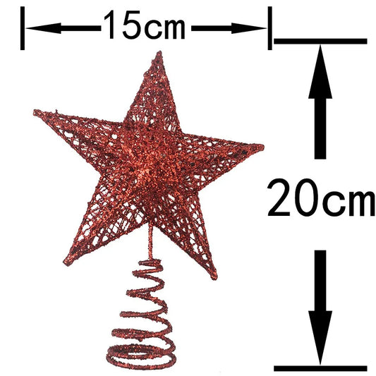 3D Metal Star Christmas Tree Ornament