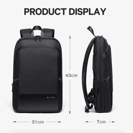Men's Waterproof 15.6" Laptop Backpack Travel Shoulder Bag