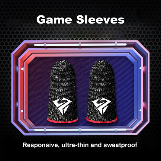 Mobile Game Fingertip Gloves, Sweatproof Anti-Slip Touchscreen Finger Sleeves Breathable Finger Covers