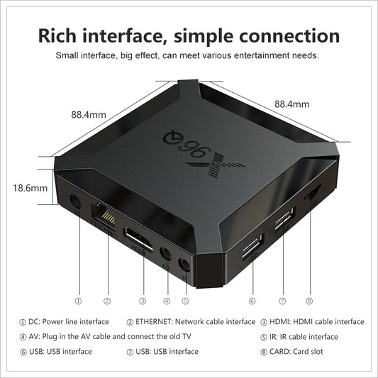 X96Q TV Box - Android 10.0, Allwinner H313, 4K