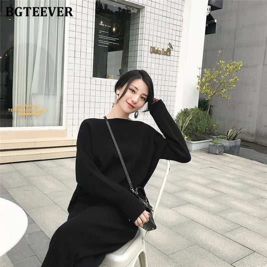 Chic Oversized Turtleneck Sweater for Women