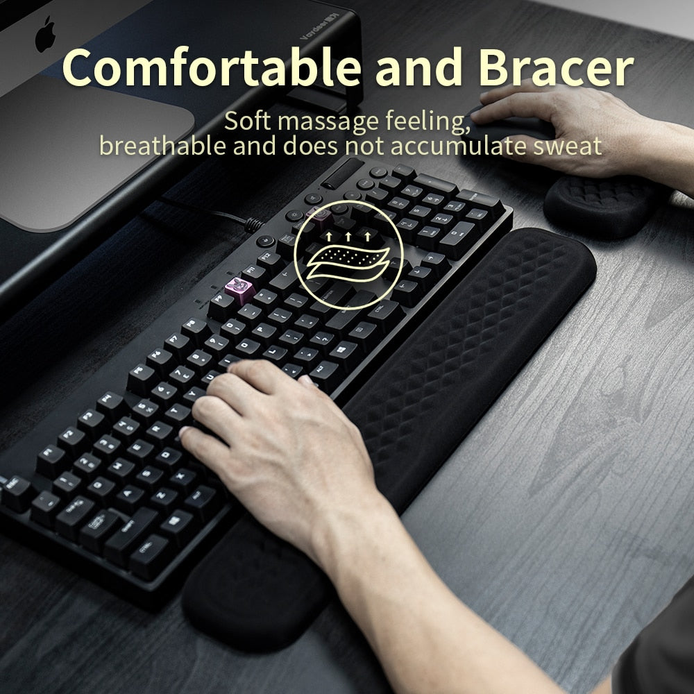 Comfy Wrist Rest Pad for Keyboard & Mouse