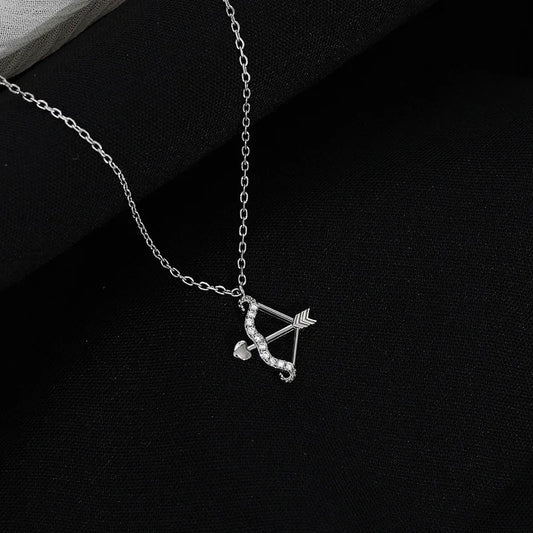 Collier flèche d'amour en Zircon