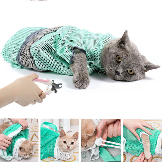 cat grooming, cat bath, cat washing bag, cat wash, cat nail cutting