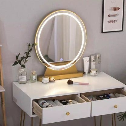 Glam Vanity Set with Lighted Mirror