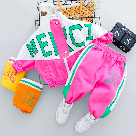 Casual Zipper Outfit Kid's Tracksuit