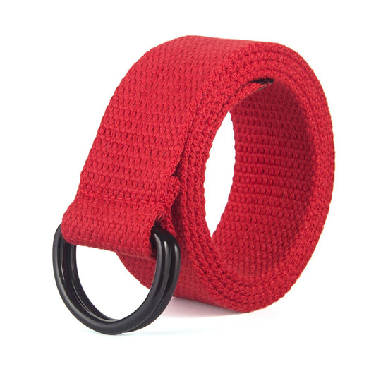 Versatile Double Ring Canvas Belt
