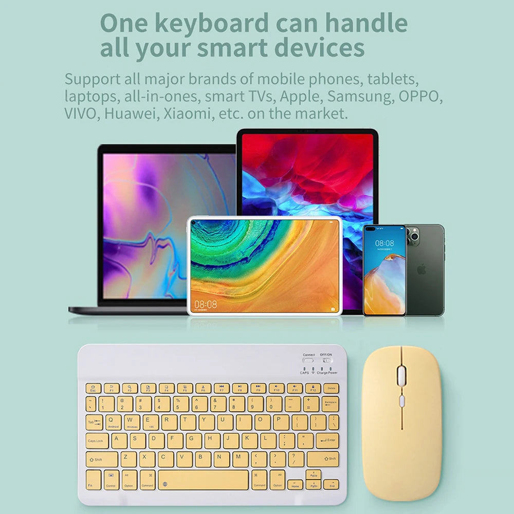 Bluetooth Keyboard & Mouse for Mobile Devices & Tablets