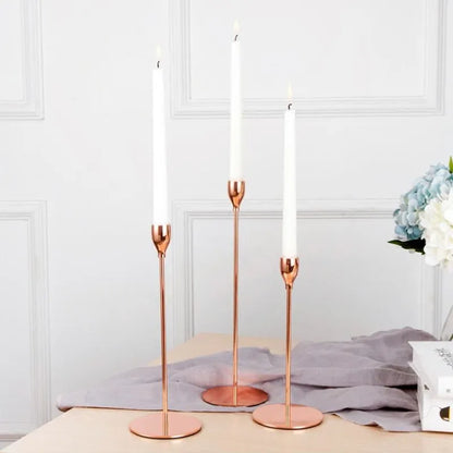 European Style Metal Candle Holders for Living Room Decor