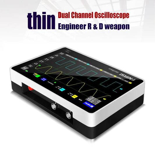 Oscilloscope sur tablette FNIRSI-1013D - Double canal, bande passante de 100 M