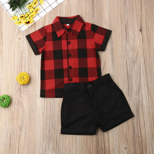 Summer Baby boys Clothes Sets - Cotton Kids T-shirt & Shorts