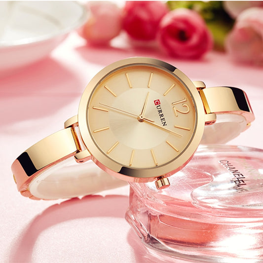 Montre à quartz pour femme CURREN dorée