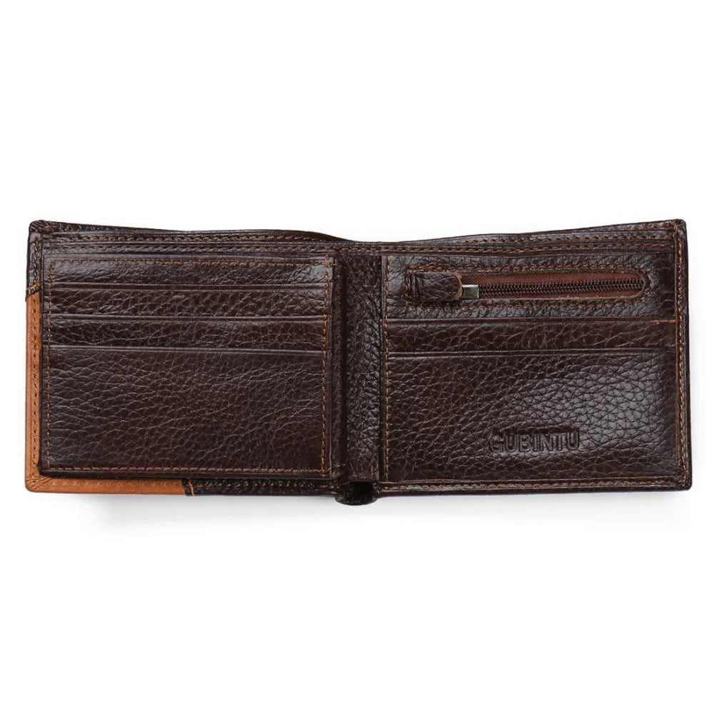 High-Quality Genuine Leather Men's Eagle Cartera Wallet