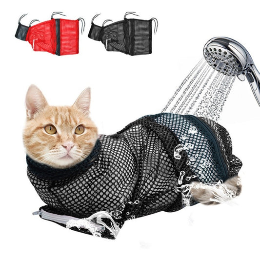 cat bath bag, cat grooming, cat washing bag, cat grooming tools, cat bag