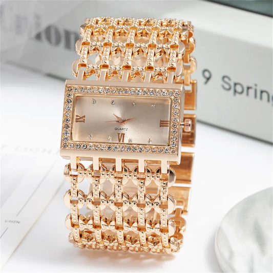 Square Diamond Ladies Quartz Watches
