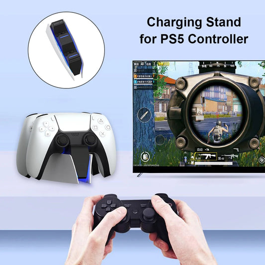 Sony PlayStation PS5 Controller Charger - Dual Sense Stand Gamepad Support Holder Accessories